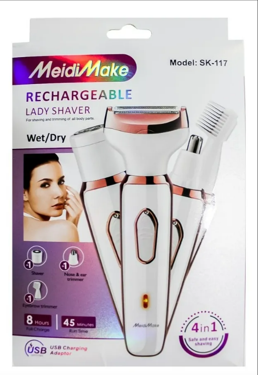 DEPILADORA 4 EN 1 RECARGABLE