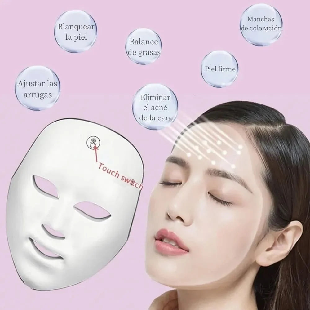 Máscara LED de Rejuvenecimiento Facial