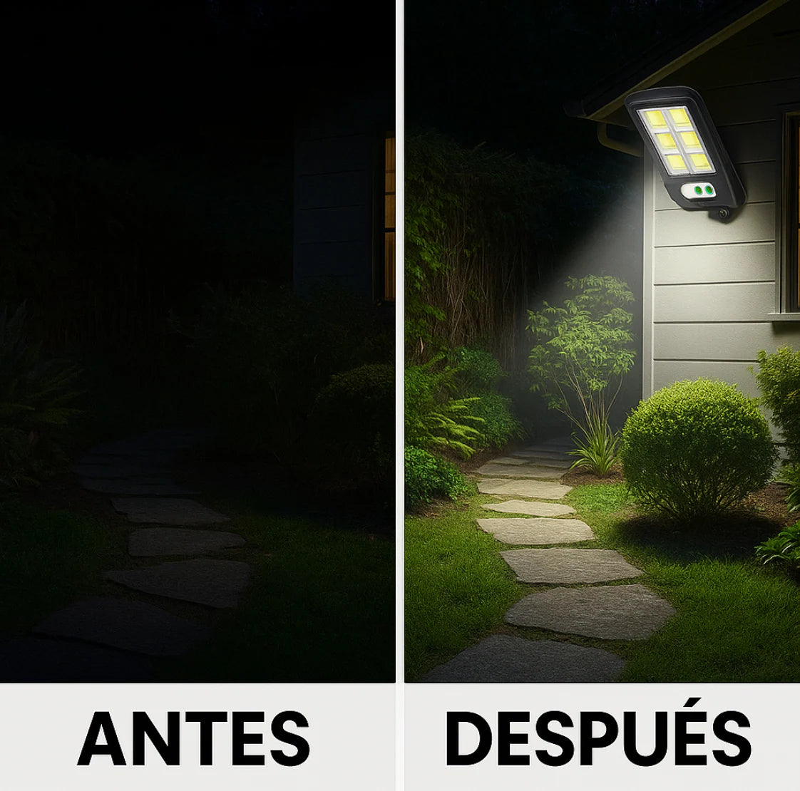 2X1 PACK, 3 FOCOS SOLARES + 3 FOCOS GRATIS