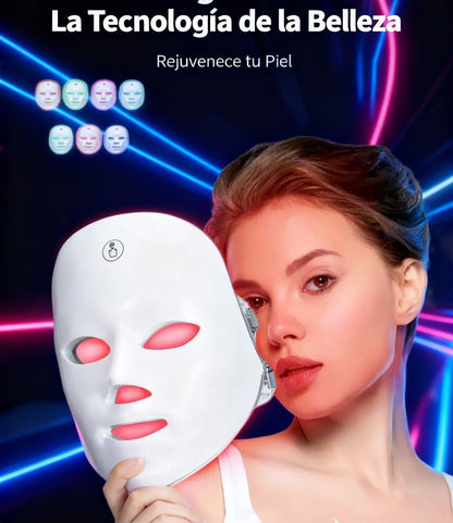 Máscara LED de Rejuvenecimiento Facial